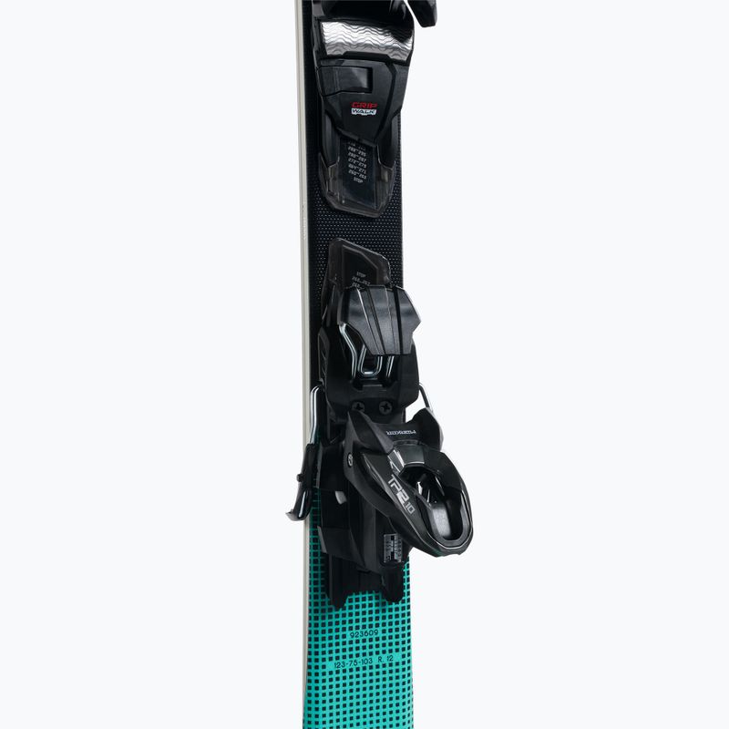 Nordica BELLE 75 + TP2 10 pilkos spalvos kalnų slidės 0A2271SA001 7
