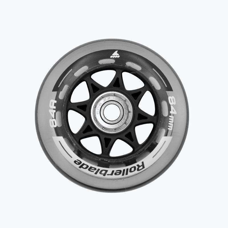 Rollerblade ratai XT 84MM + SG7 riedučių ratai 8 vnt., pilki 06953400080