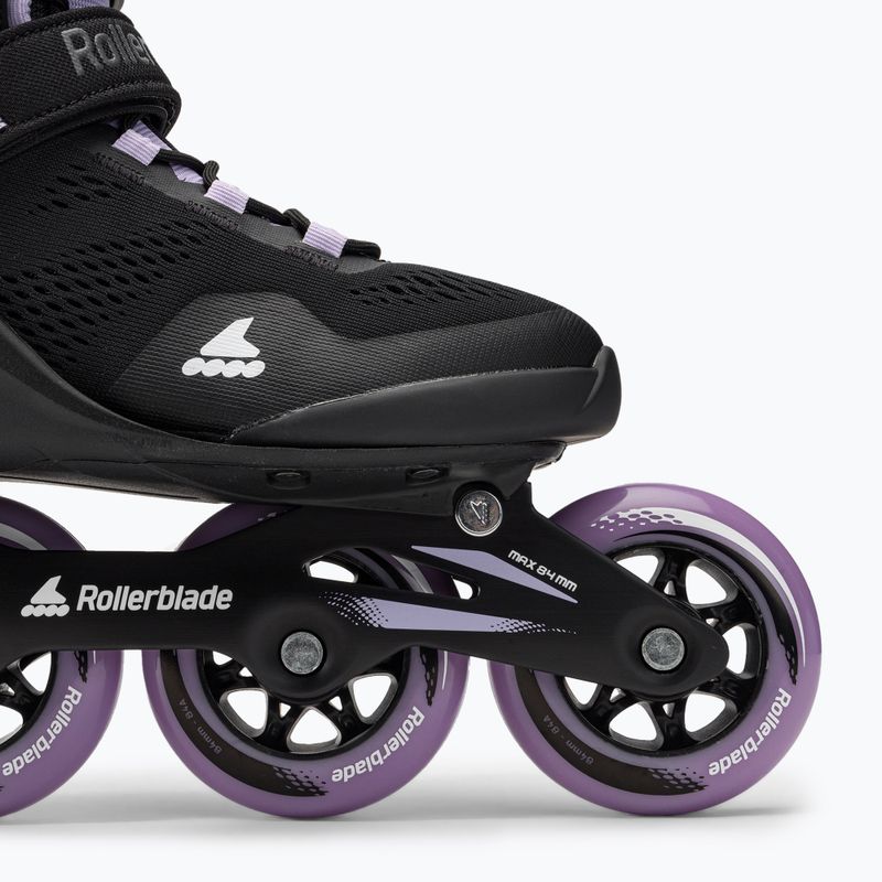 Rollerblade Macroblade 84 moteriškos juodos ir violetinės spalvos riedučiai 07370900 6