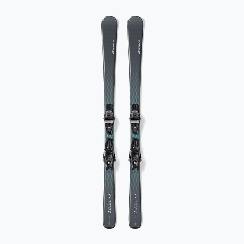 Moteriškos kalnų slidės Nordica Belle 73 + TP2 COMP10 FDT grey/aqua