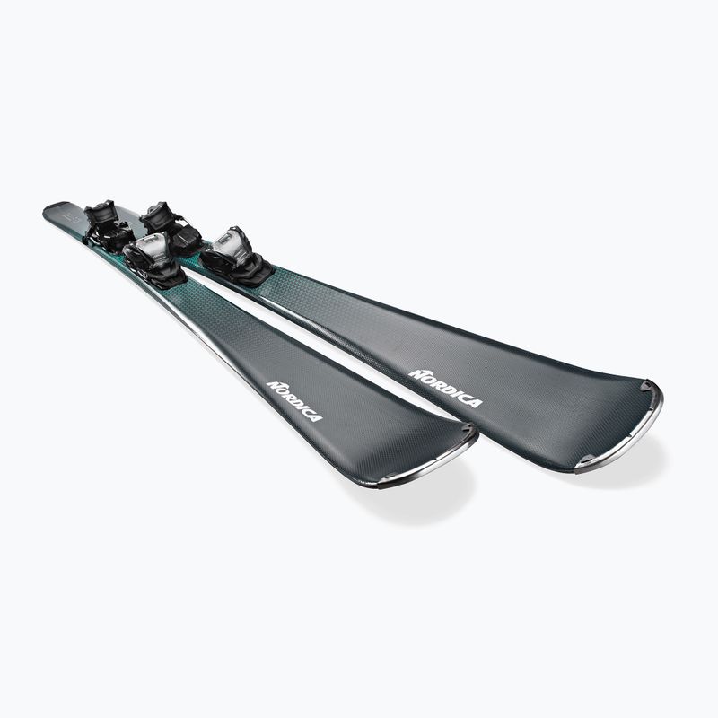 Moteriškos kalnų slidės Nordica Belle 73 + TP2 COMP10 FDT grey/aqua 2