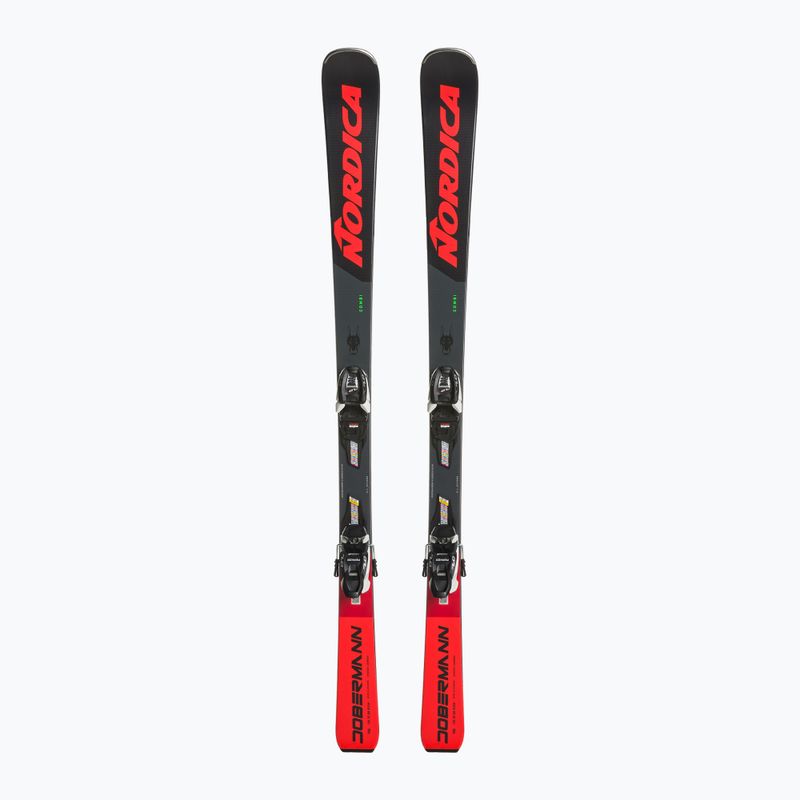 Vaikiškos kalnų slidės Nordica Doberman Combi Pro S + J7.0 FDT black/red