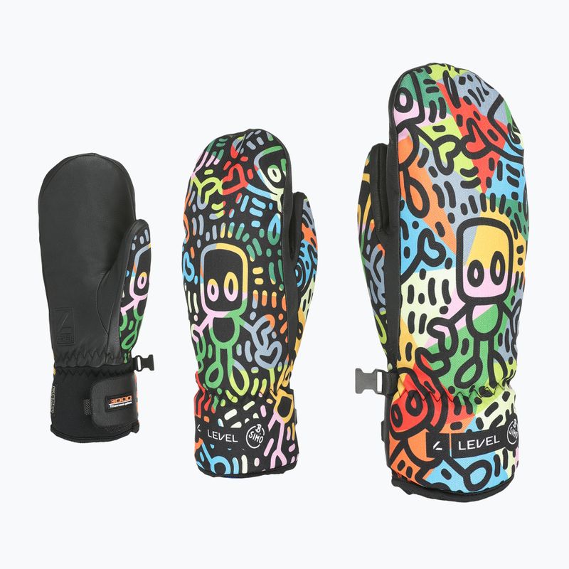 Vaikiškos slidinėjimo pirštinės Level Vertigo Mitt Teen pattern