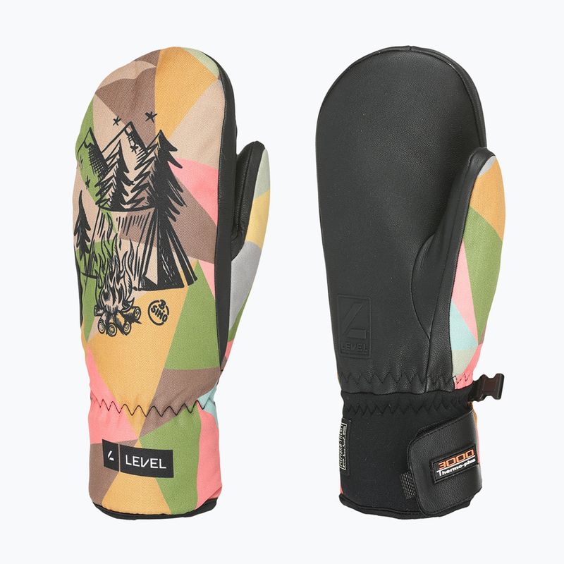 Vaikiškos slidinėjimo pirštinės Level Vertigo Mitt Teen wood