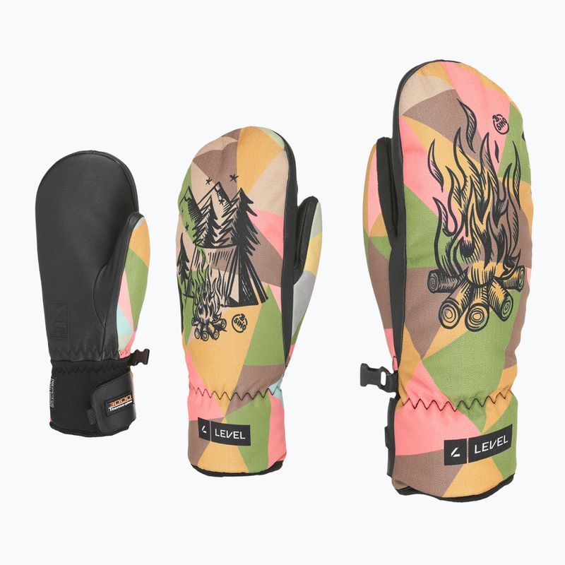 Vaikiškos slidinėjimo pirštinės Level Vertigo Mitt Teen wood