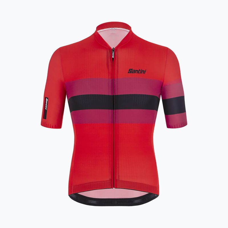 Santini Ecosleek Bengal vyriški dviratininko marškinėliai raudoni 2S94475CESLKBENGRSS