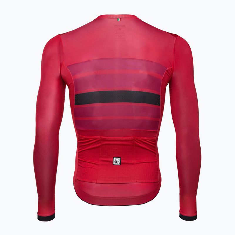 Santini Ecosleek Bengal vyriškas dviratininko džemperis raudonas 2S215075ESLKBENGRSS 2
