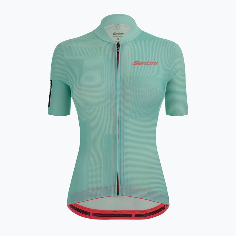 Santini Delta Kinetic moteriški dviratininkų marškinėliai mėlyni 2S940L75DELTAKINEACS