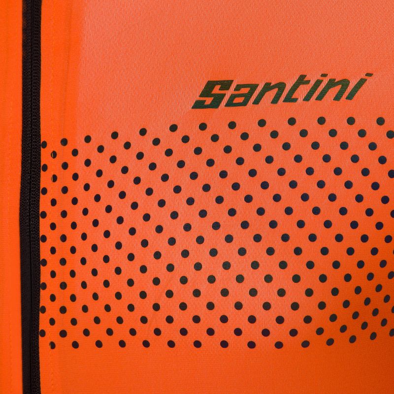 Santini Guard Nimbus vyriška dviratininko striukė oranžinė 2W52275GUARDNIMB 3