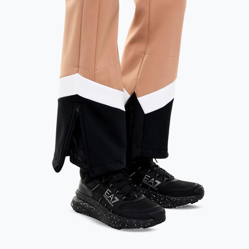 Moteriškas slidinėjimo kombinezonas EA7 Emporio Armani Pure Softshell Jumpsuit mocha mousse 6