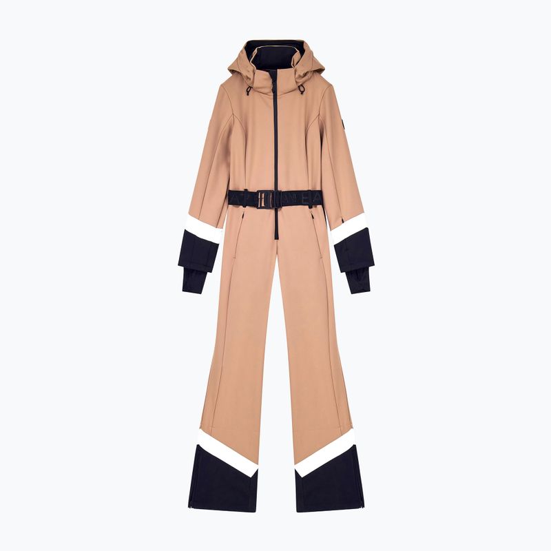 Moteriškas slidinėjimo kombinezonas EA7 Emporio Armani Pure Softshell Jumpsuit mocha mousse 7