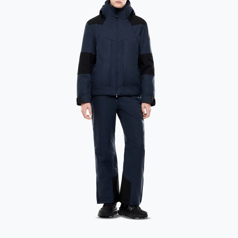 Vyriška slidinėjimo striukė EA7 Emporio Armani Elitary Fashion fancy blue herringbo 2