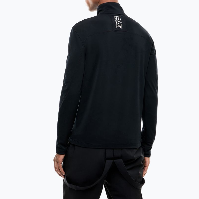 Vyriškas slidinėjimo džemperis EA7 Emporio Armani Pure Powerstretch T-Top Half Zip black 3