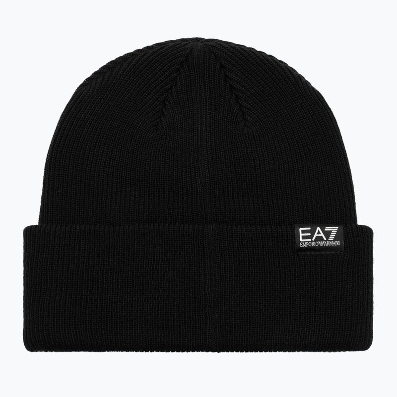 Žieminė kepurė EA7 Emporio Armani Mountain Logo Series Big Beanie black 2