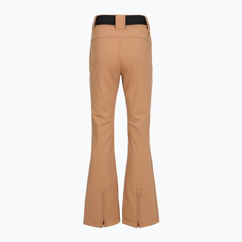 Moteriškos slidinėjimo kelnės EA7 Emporio Armani Pure Softshell Waisted mocha mousse 2