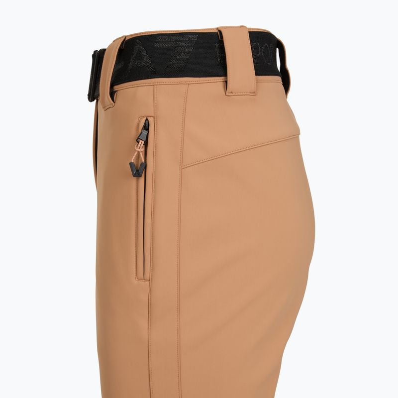 Moteriškos slidinėjimo kelnės EA7 Emporio Armani Pure Softshell Waisted mocha mousse 3