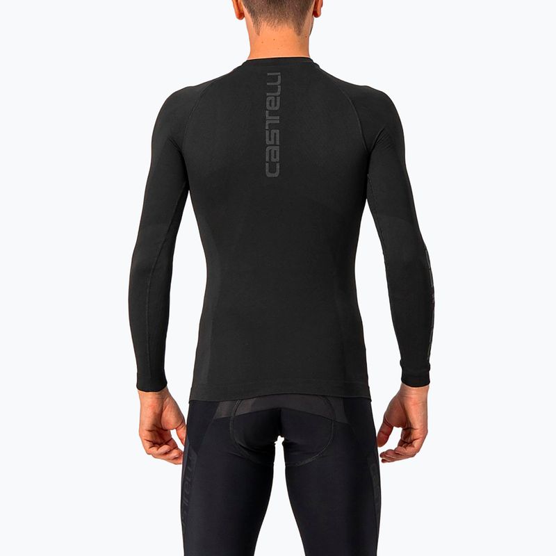 Vyriškas Castelli Core Seamless Base Layer dviratininkų ilgomis rankovėmis juodas 2