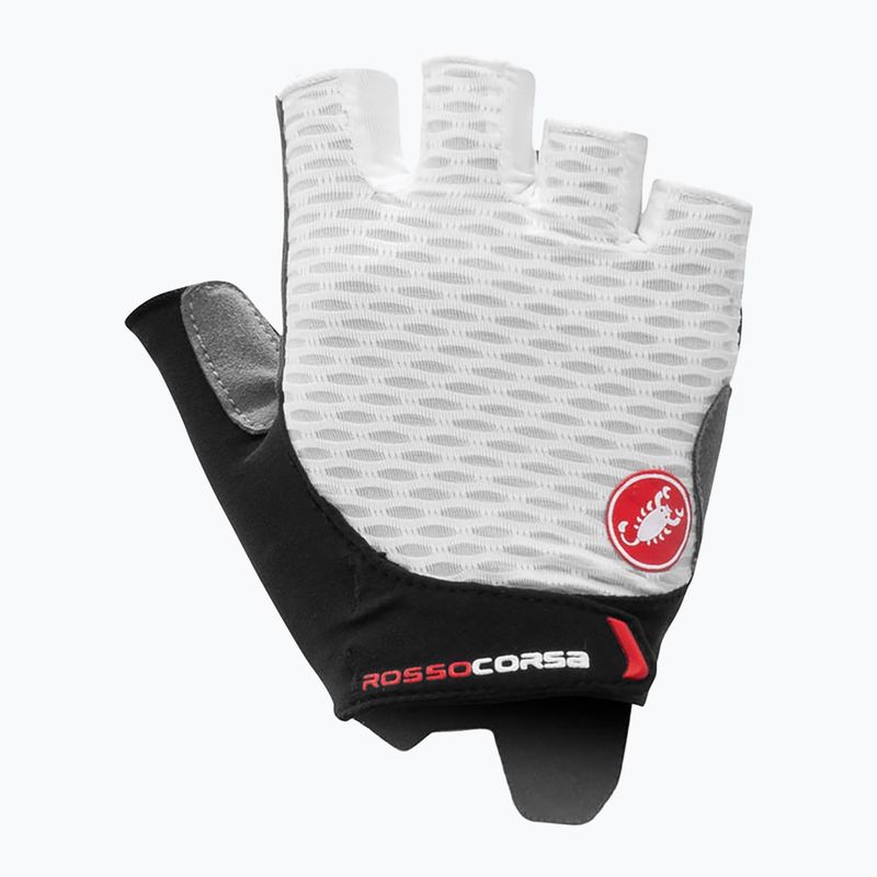 Moteriškos dviratininkų pirštinės Castelli Rosso Corsa 2 white 5