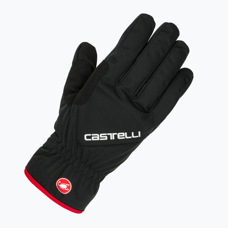 Vyriškos Castelli Entrata Thermal dviratininkų pirštinės juodos spalvos 5