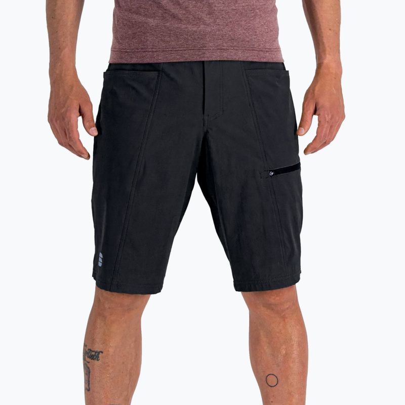 Vyriški Sportful Giara Overshort dviračių šortai juodi 1122001.002