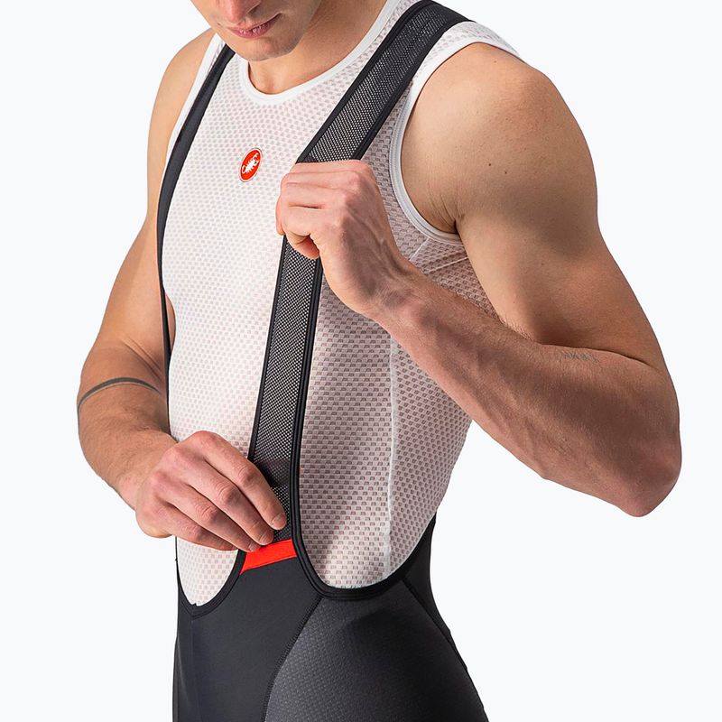 Vyriški Castelli Competizione Kit juodi/ sidabriniai pilki dviračių šortai 3