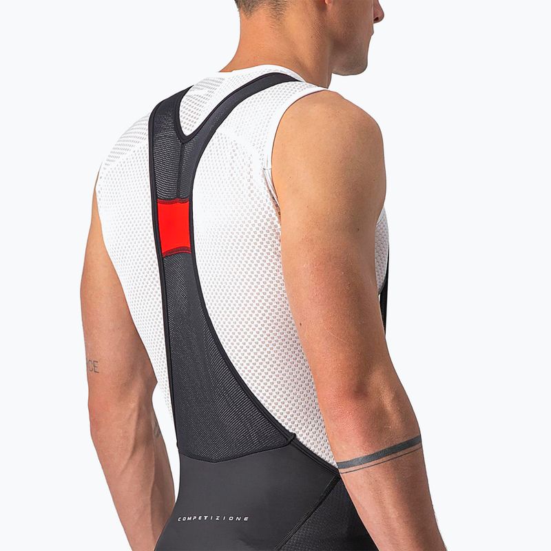 Vyriški Castelli Competizione Kit juodi/ sidabriniai pilki dviračių šortai 5