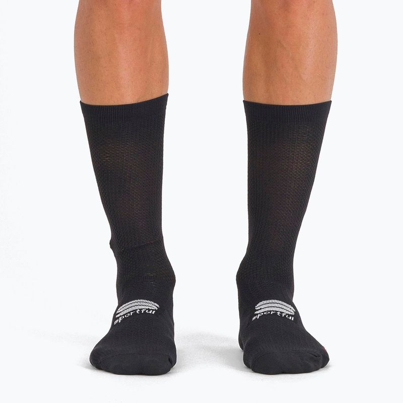 Vyriškos Sportful Pro dviratininkų kojinės juodos 1123043.002