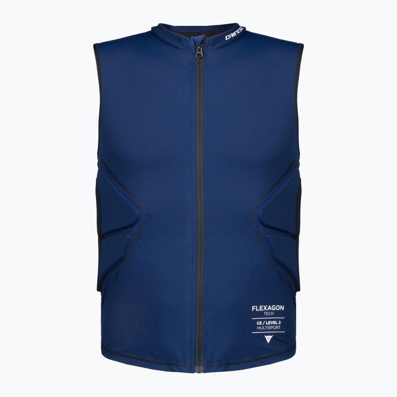 Vyriška liemenė Dainese Flexagon juoda irisinė/tempiamoji limuzino apsauginė liemenė