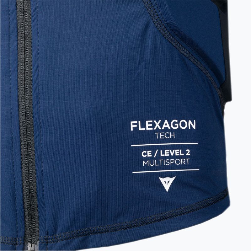 Vyriška liemenė Dainese Flexagon juoda irisinė/tempiamoji limuzino apsauginė liemenė 3
