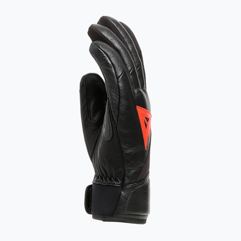 Vyriškos slidinėjimo pirštinės Dainese Hp Sport juoda/raudona 7