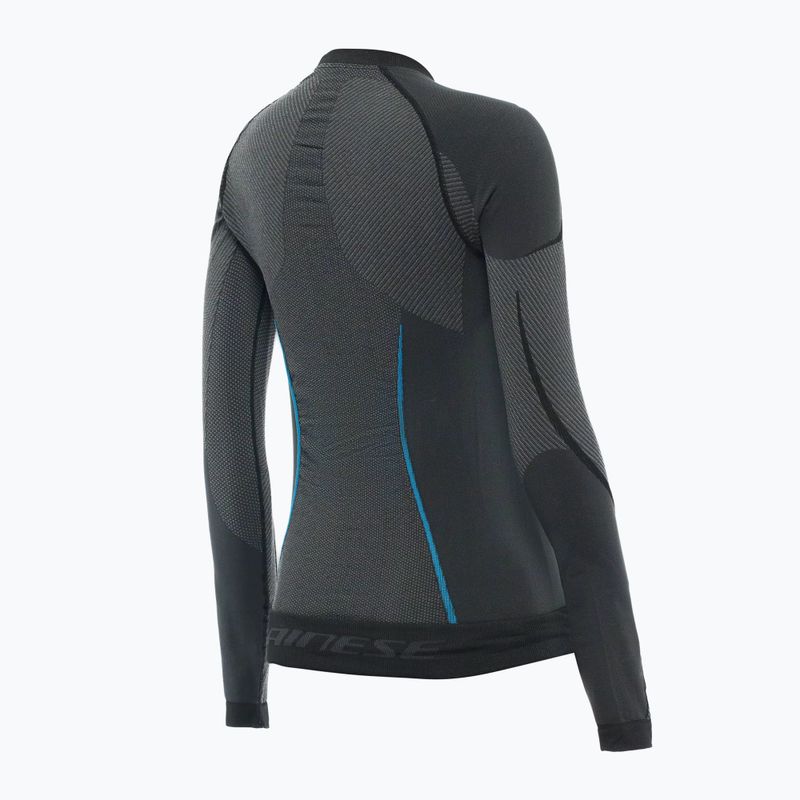 Moteriški termoaktyvūs marškinėliai ilgomis rankovėmis Dainese Dry black/blue 2