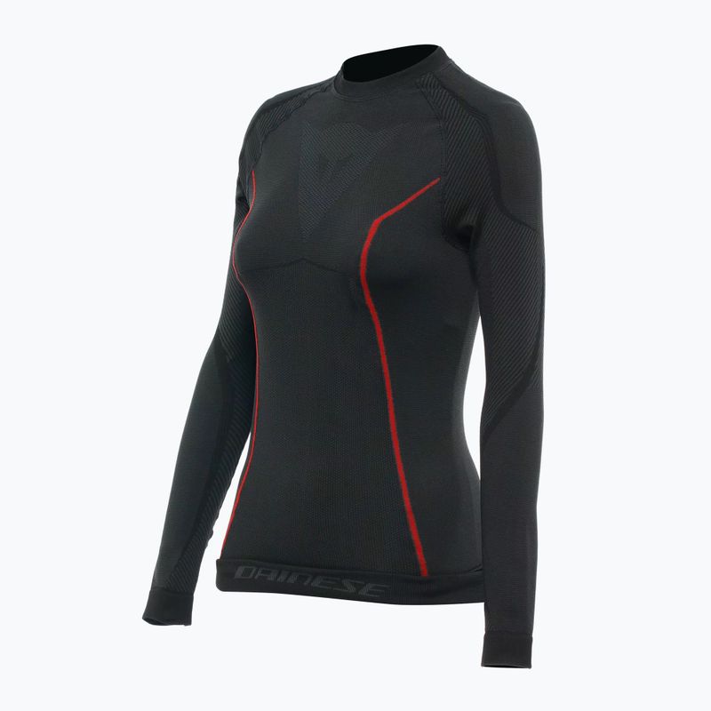 Moteriški termoaktyvūs marškinėliai Dainese Thermo juoda/raudona
