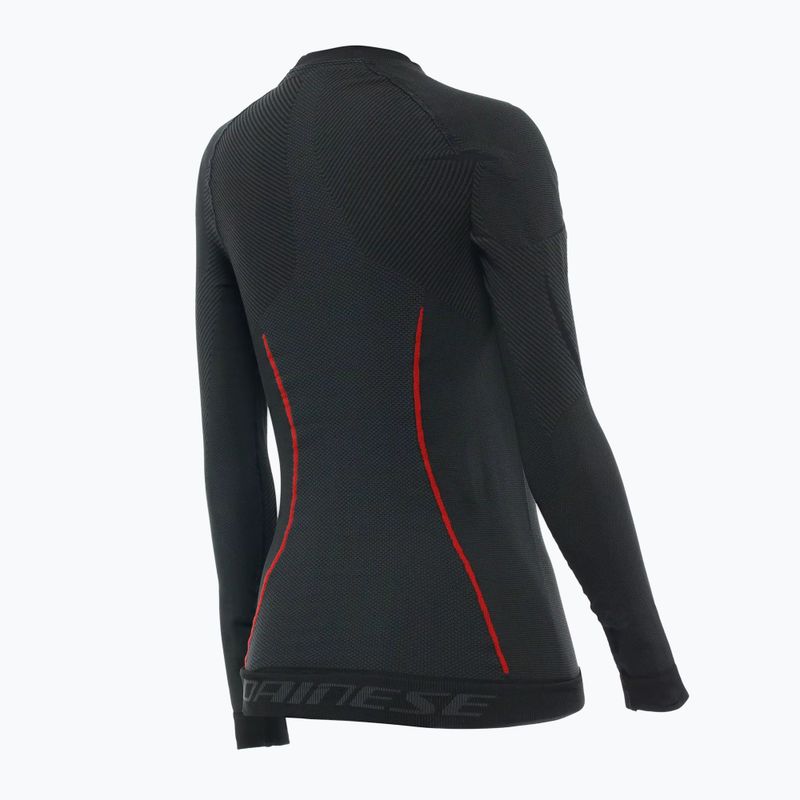 Moteriški termoaktyvūs marškinėliai Dainese Thermo juoda/raudona 2