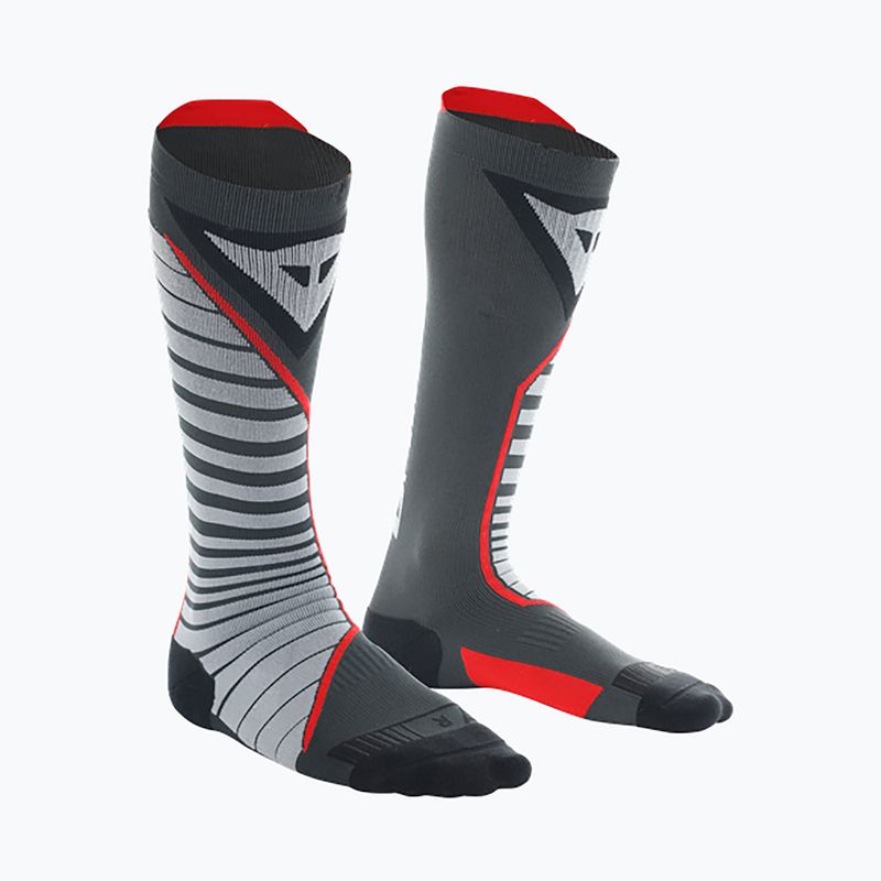 "Dainese Thermo Long" slidinėjimo kojinės juodos/raudonos 4