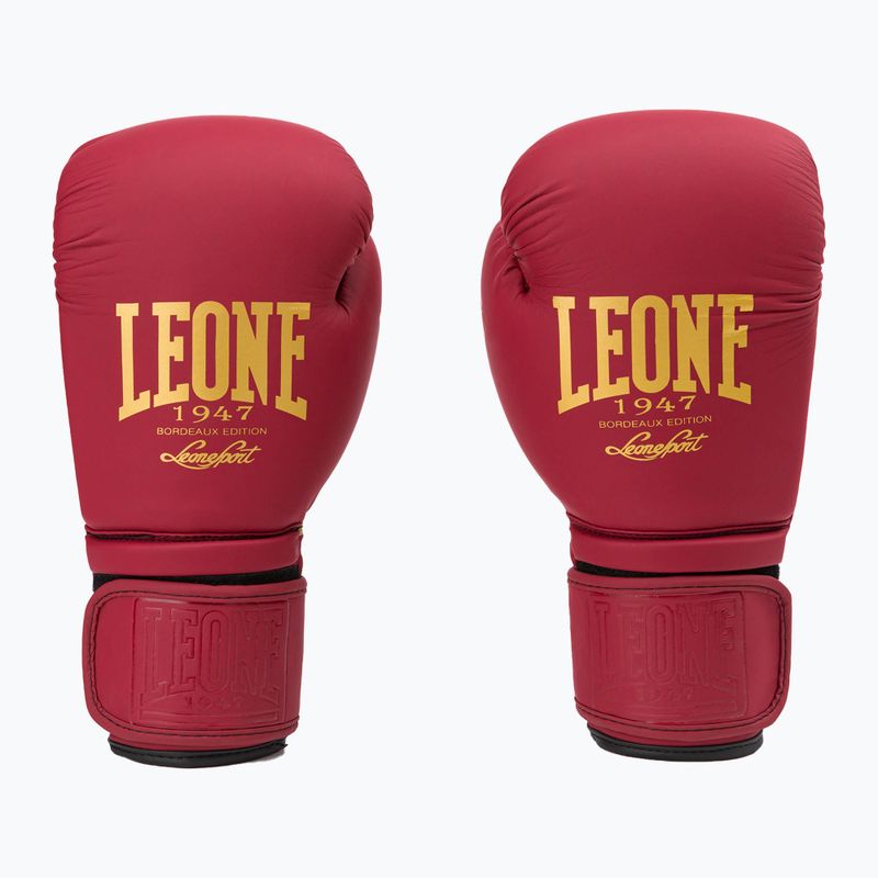 LEONE 1947 Bordeaux bokso pirštinės GN059X
