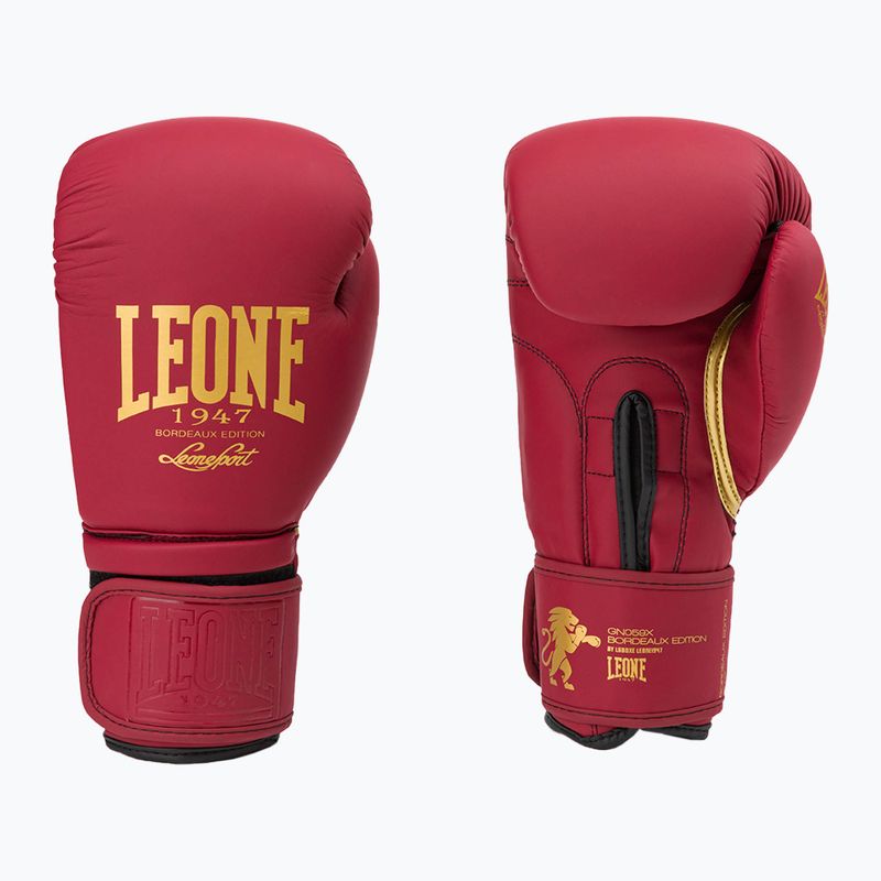 LEONE 1947 Bordeaux bokso pirštinės GN059X 3