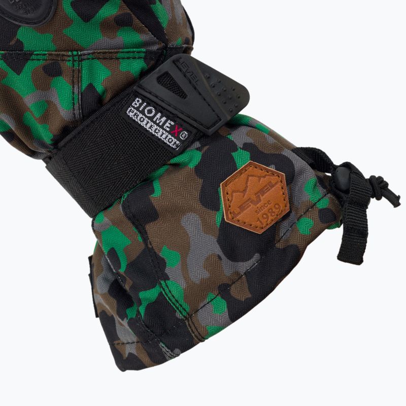 Vaikiškos snieglenčių pirštinės Level Fly Mitt green 4001 5