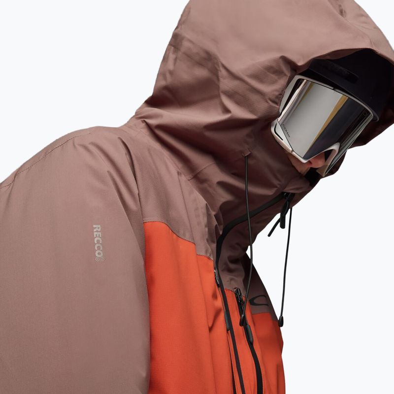 Vyriška slidinėjimo striukė Oakley Canopy Pro Insulated dark umber/flame red 4