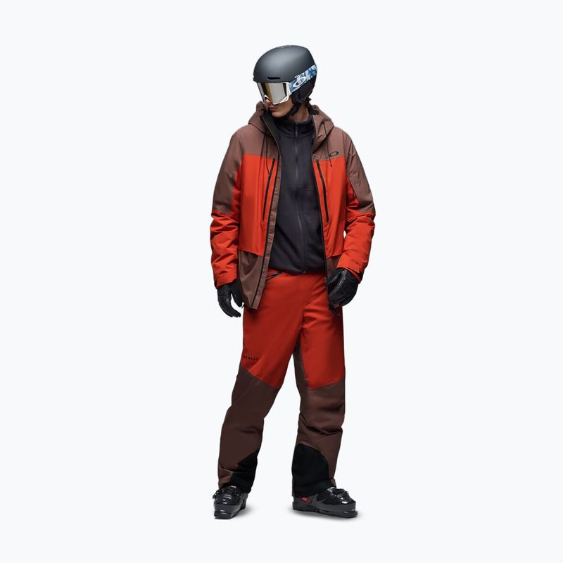 Vyriškos slidinėjimo kelnės Oakley Canopy Pro Insulated Dark Umber/Flame Red 2
