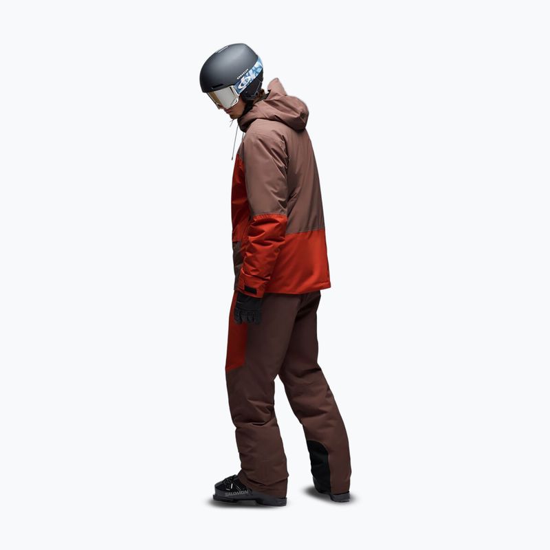 Vyriškos slidinėjimo kelnės Oakley Canopy Pro Insulated Dark Umber/Flame Red 3