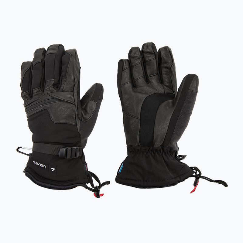 Vyriškos snieglenčių pirštinės Level Ranger Leather black 2091