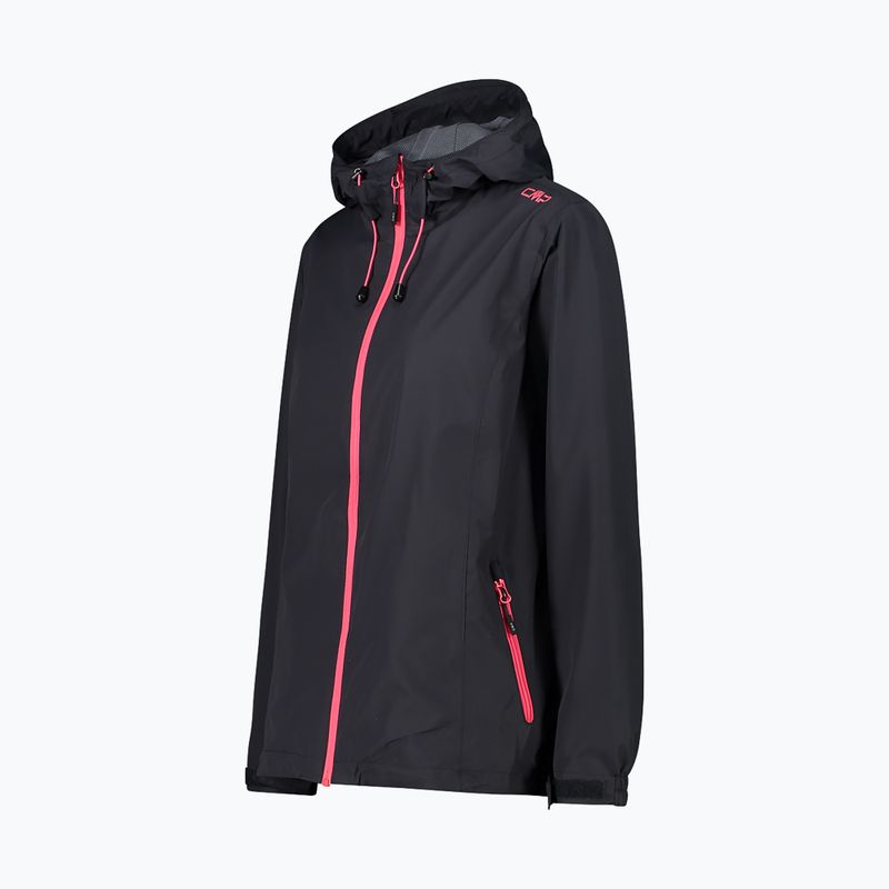 Moteriška CMP 39X6636 Fix Hood antracito/blizgaus lietaus striukė 3