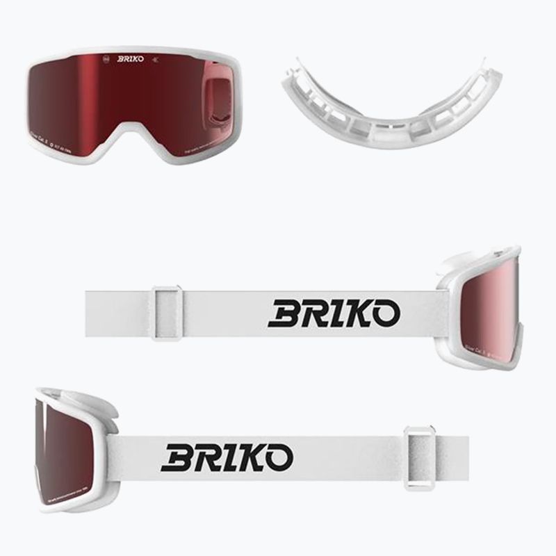 Slidinėjimo akiniai Briko Chill white/red 5