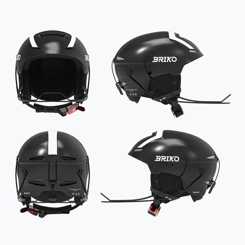 Slidinėjimo šalmas Briko Slalom Epp 2.0 shiny black/white 10
