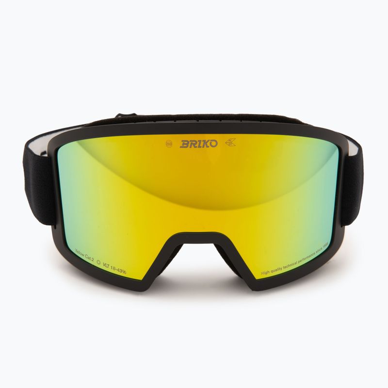 Vaikiški slidinėjimo akiniai Briko Frostbite black/yellow 2