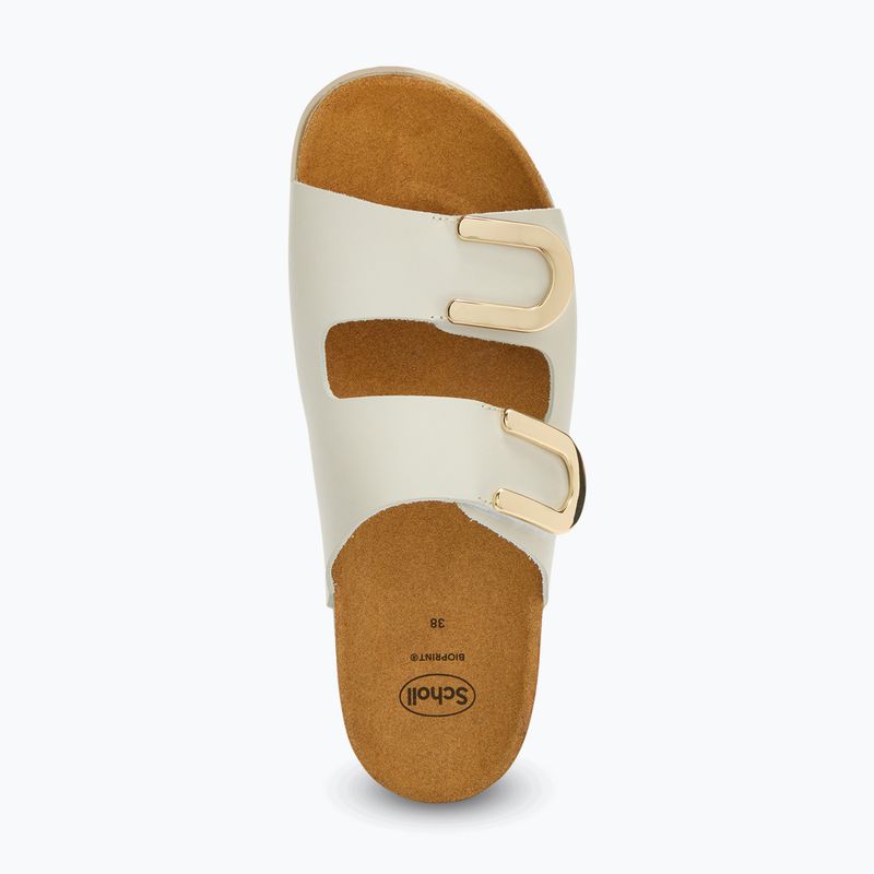 Moteriškos šlepetės Scholl Montery 2 Straps Ad Med off white 4