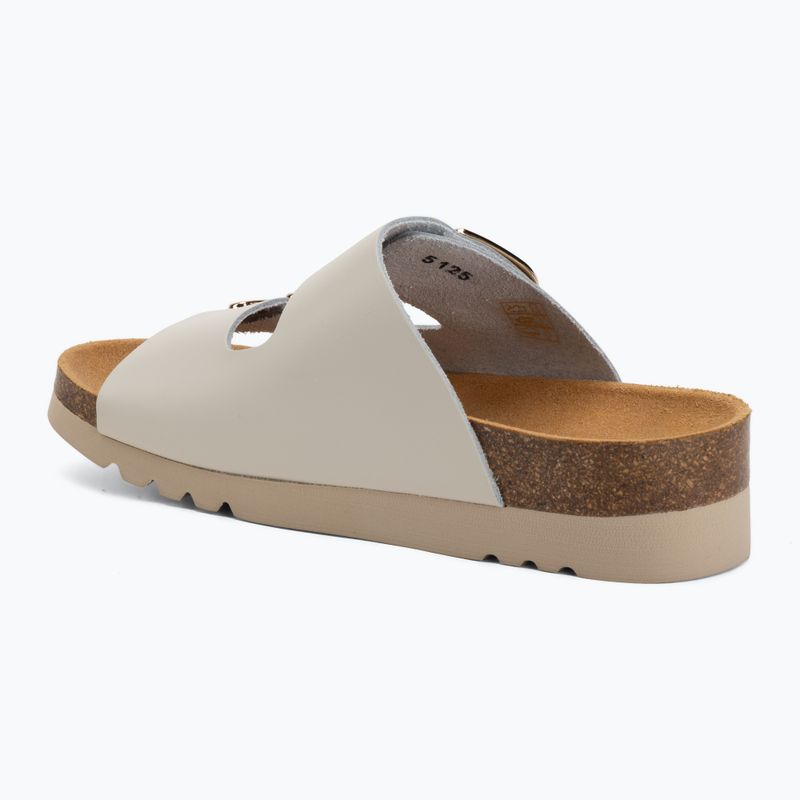 Moteriškos šlepetės Scholl Montery 2 Straps Ad Med off white 3