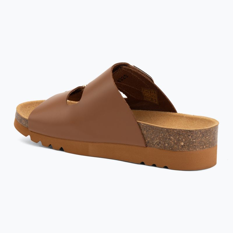 Moteriškos šlepetės Scholl Montery 2 Straps Ad Med cognac 3