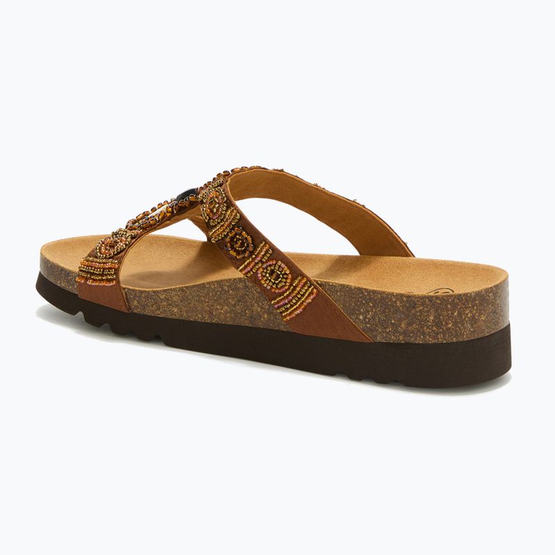 Moteriškos šlepetės Scholl New Bogota Wedge Med cognac/multi 3