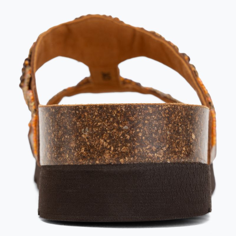 Moteriškos šlepetės Scholl New Bogota Wedge Med cognac/multi 6